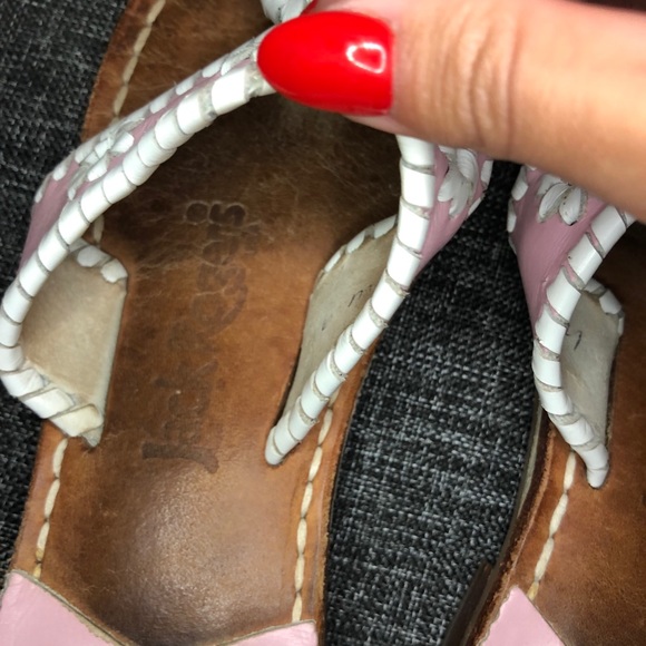 Jack Rogers Classic Flat Leather Sandals 6 - Picture 4 of 5